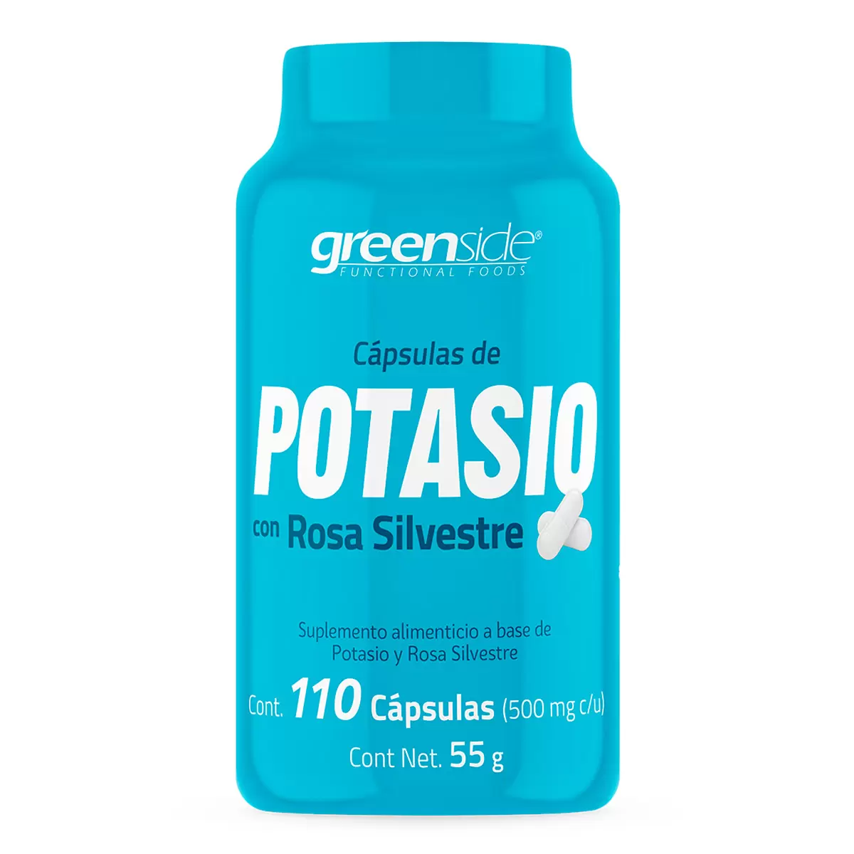 Greenside Potasio con Rosa Silvestre 110 Cápsulas