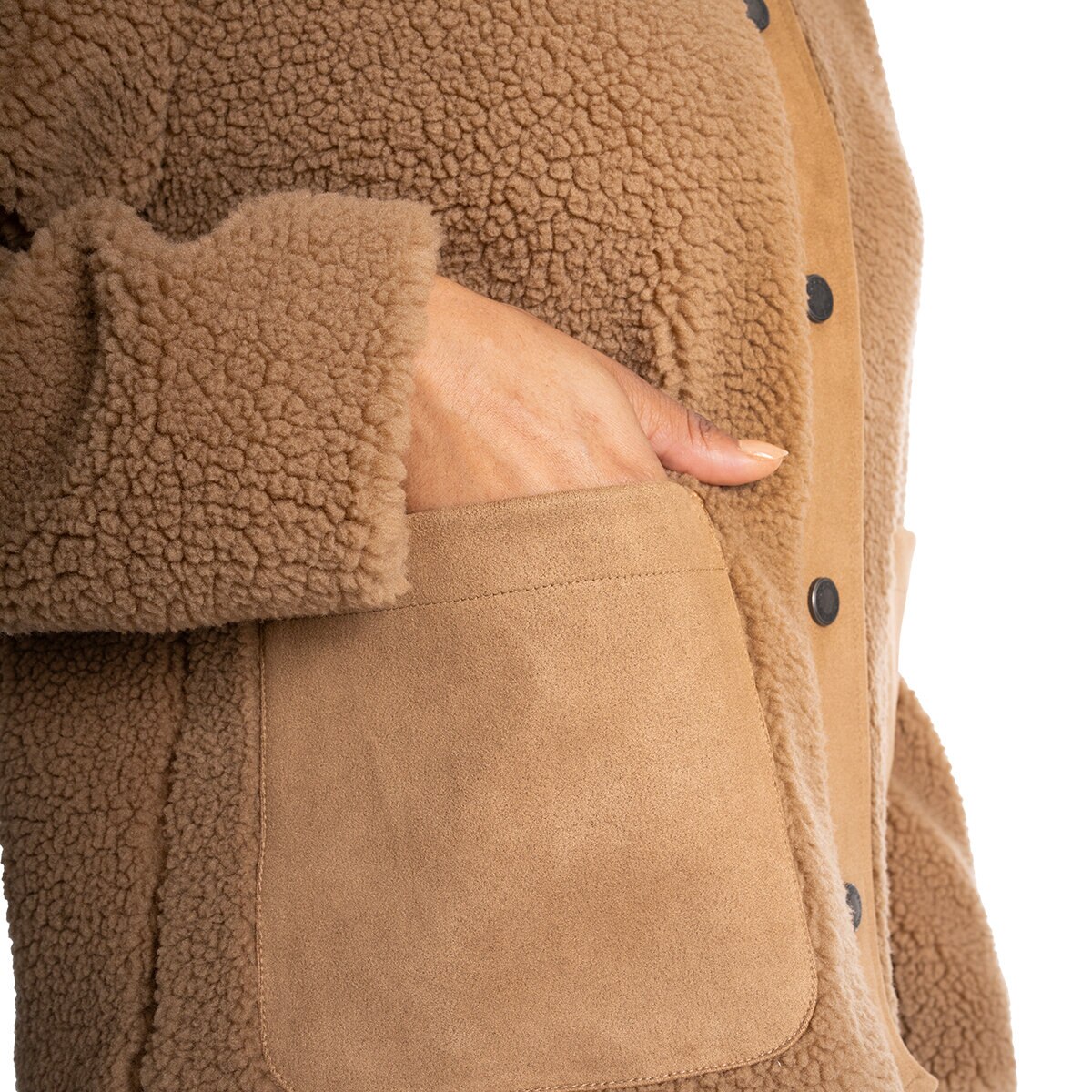 Bearpaw Chamarra para Dama Café Extra Chica