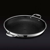 Hexclad, Sartén Híbrido Acero Inoxidable 35 Cm con Tapa Hexclad, Sartén Híbrido Acero Inoxidable 35 Cm con Tapa