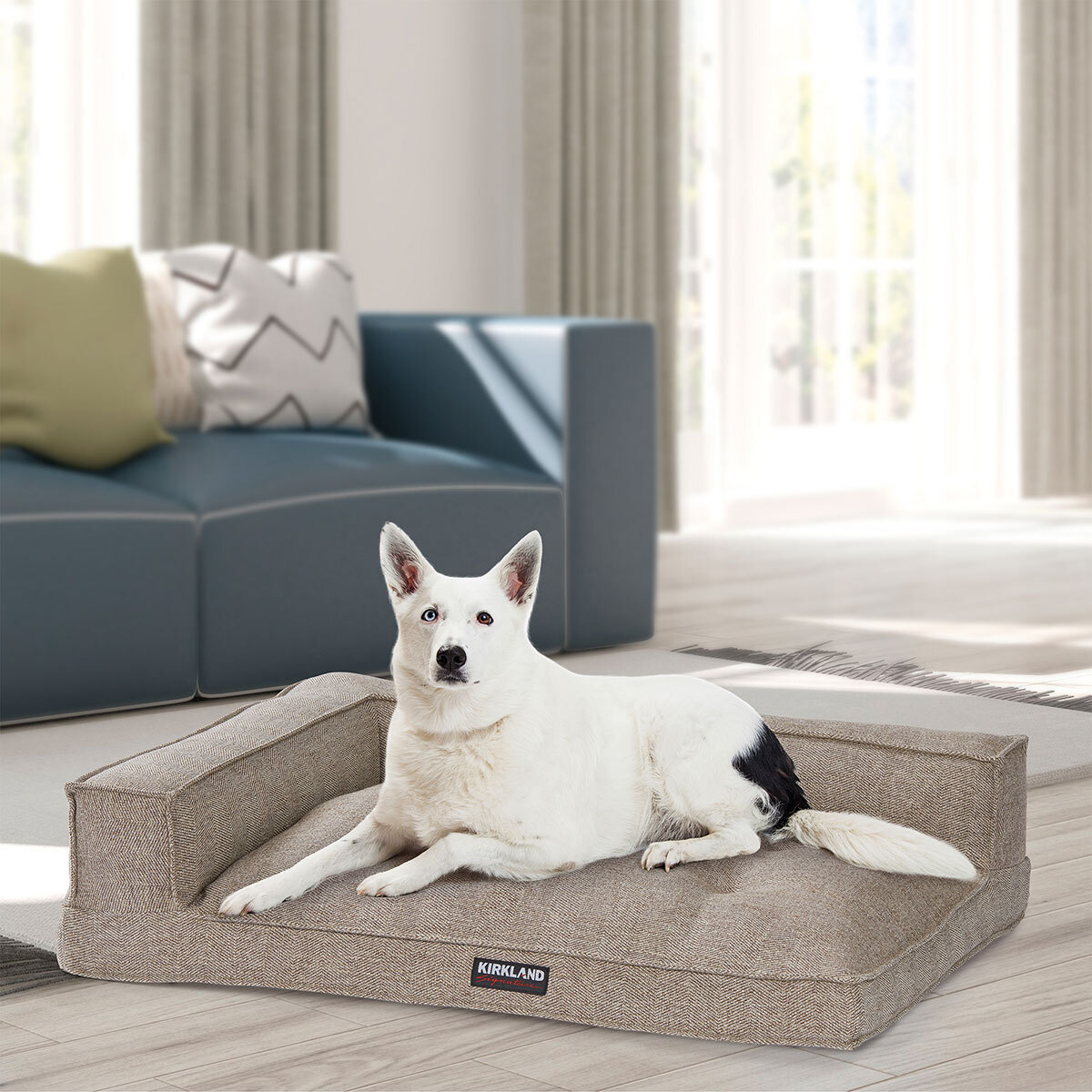 Cama para Perro Bolster Café, Kirkland Signature Costco México