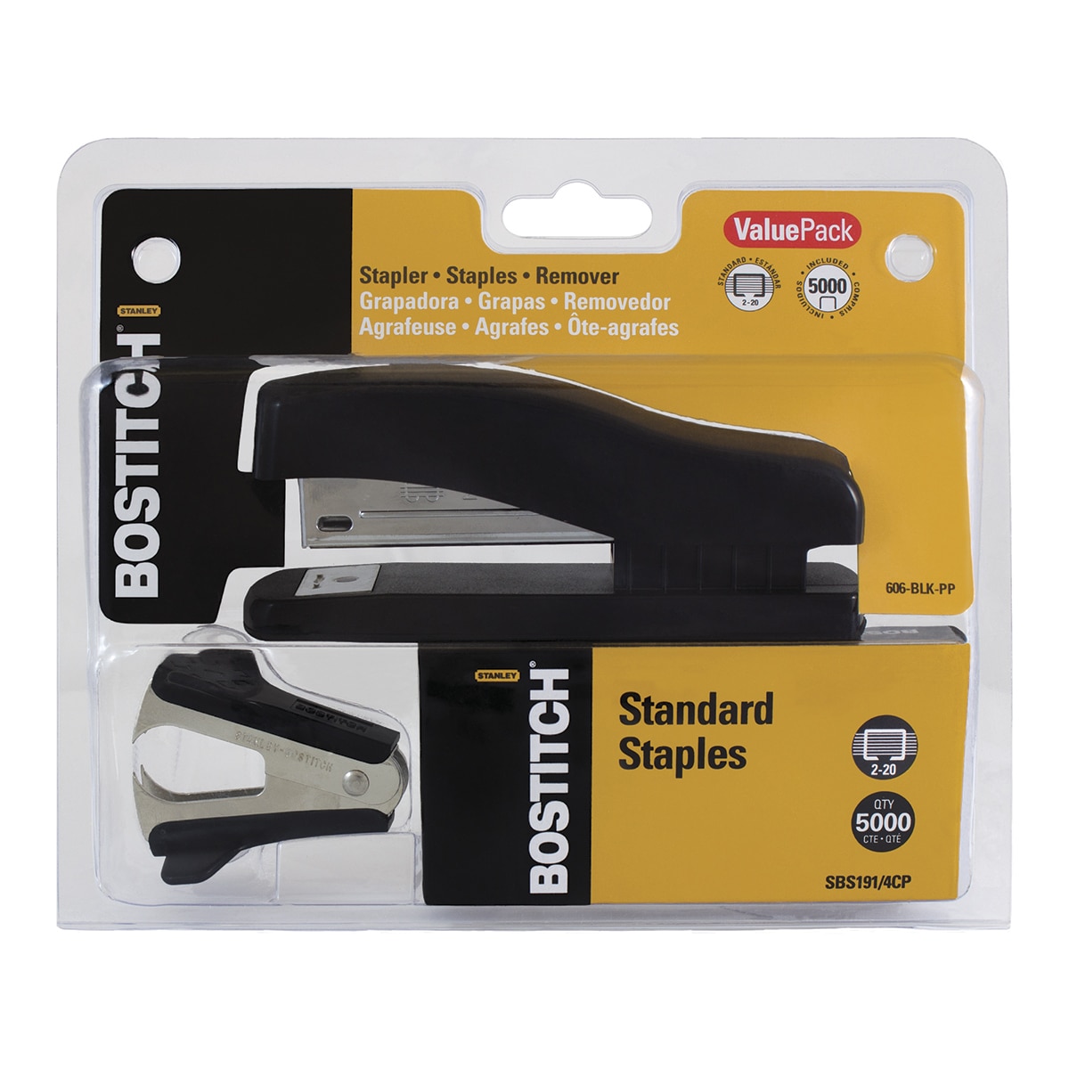 Stanley Bostitch set engrapadora de media tira con desengrapador t