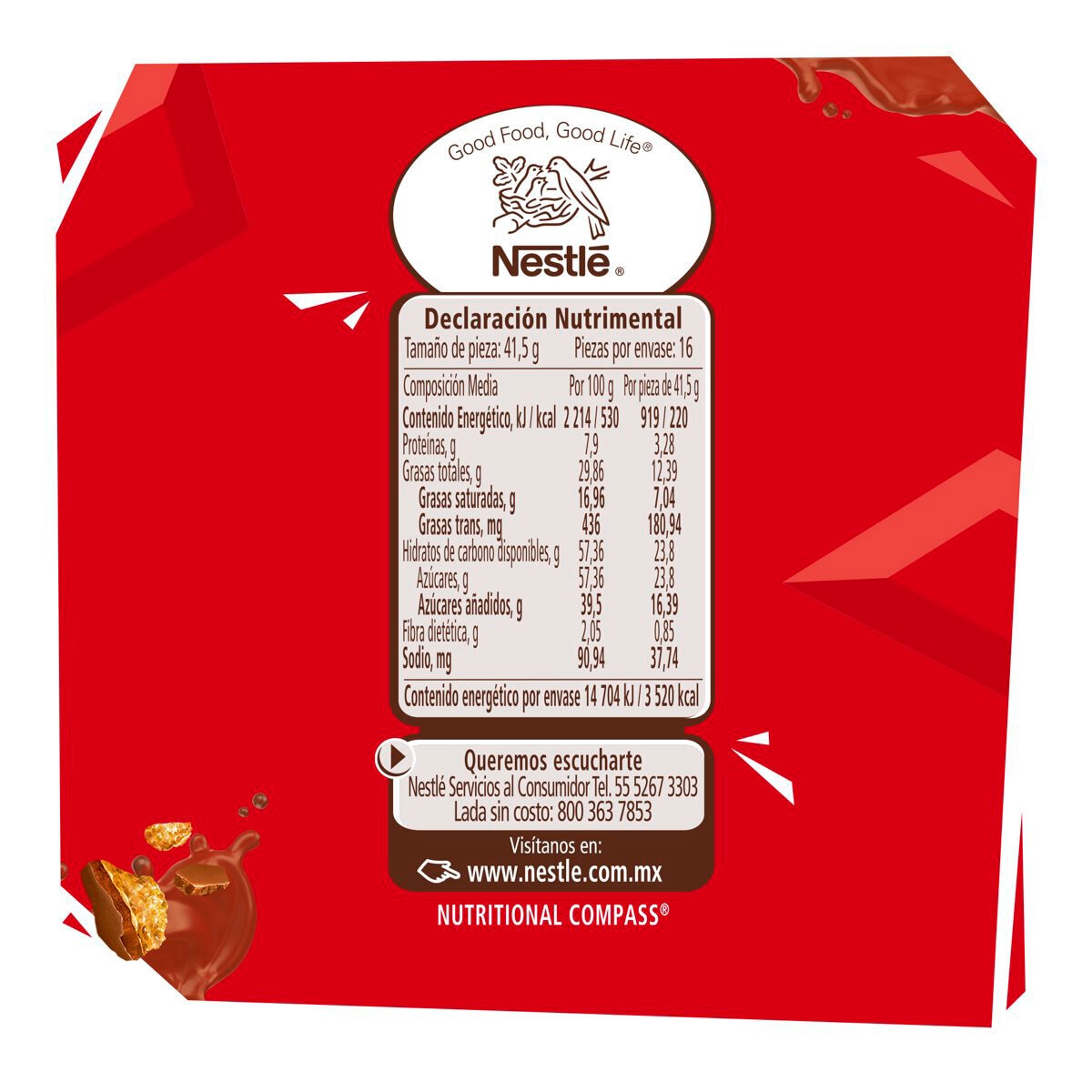 KitKat Chocolate 16 pzas 41.5 g