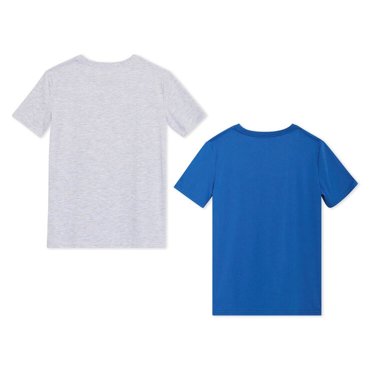 Champion Playera 2 piezas para Niños y Niñas Azul / Gris 14 / 16 Años