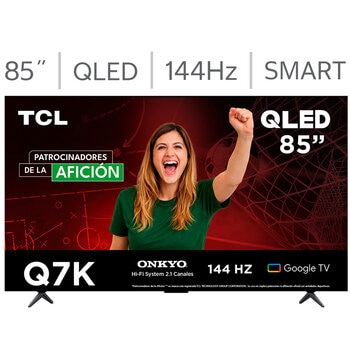 TCL Pantalla 85" QLED 4K Google TV