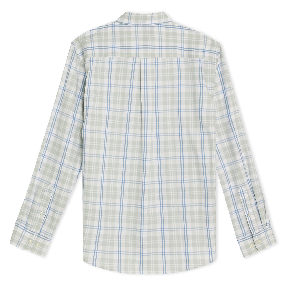 Lands End Camisa para Caballero Gris Chica