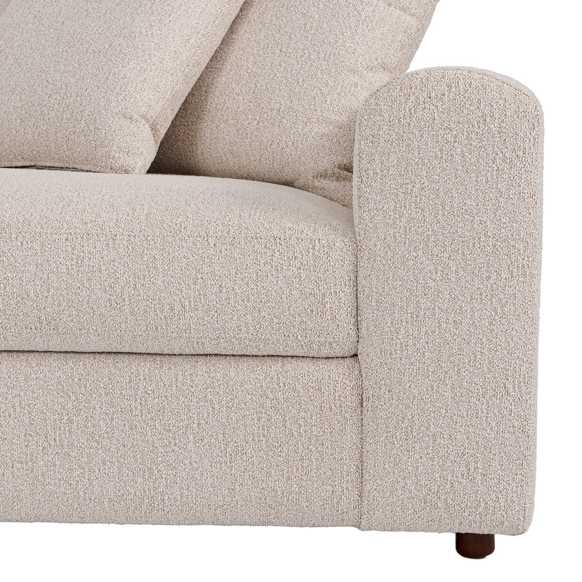 East & Vine Furniture, Andee, Sofá Seccional de Tela con Otomano East & Vine Furniture, Andee, Sofá Seccional de Tela con Otomano
