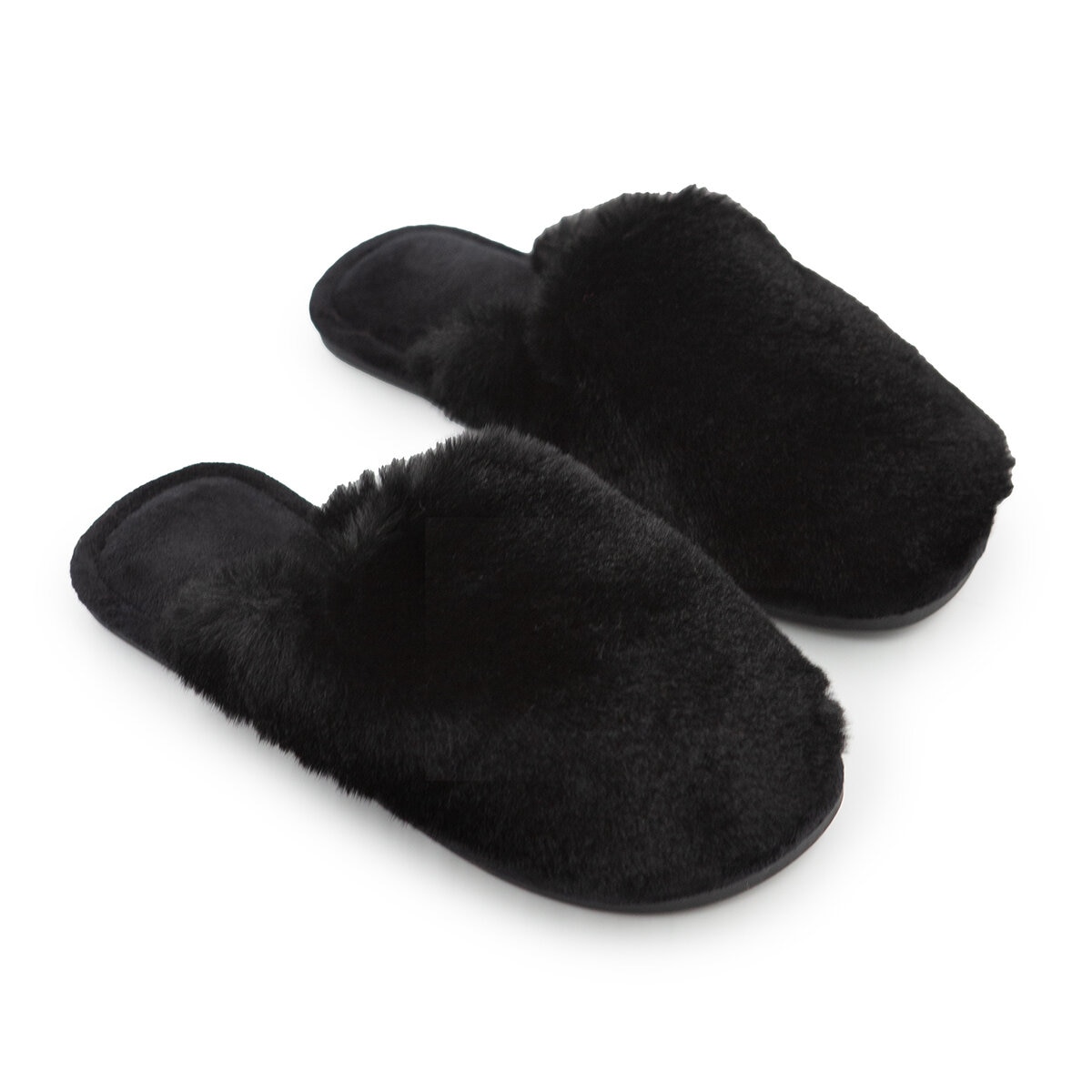 Jezebel Pantuflas para Dama Negro Mediana - 24 cm a 25 cm