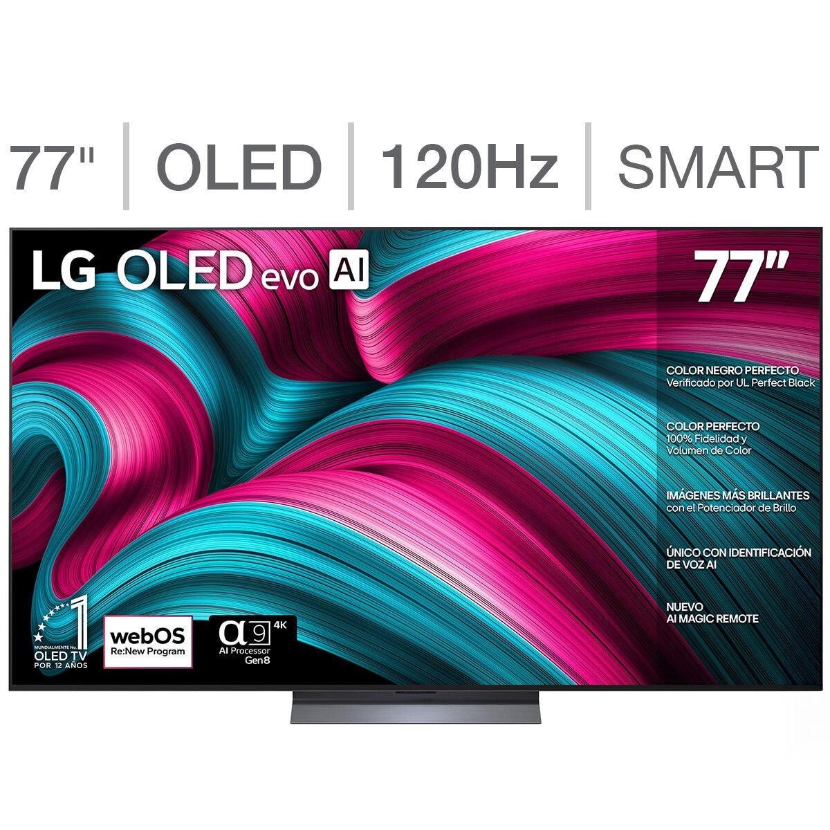 LG Pantalla 77" OLEDevo 4K Smart TV