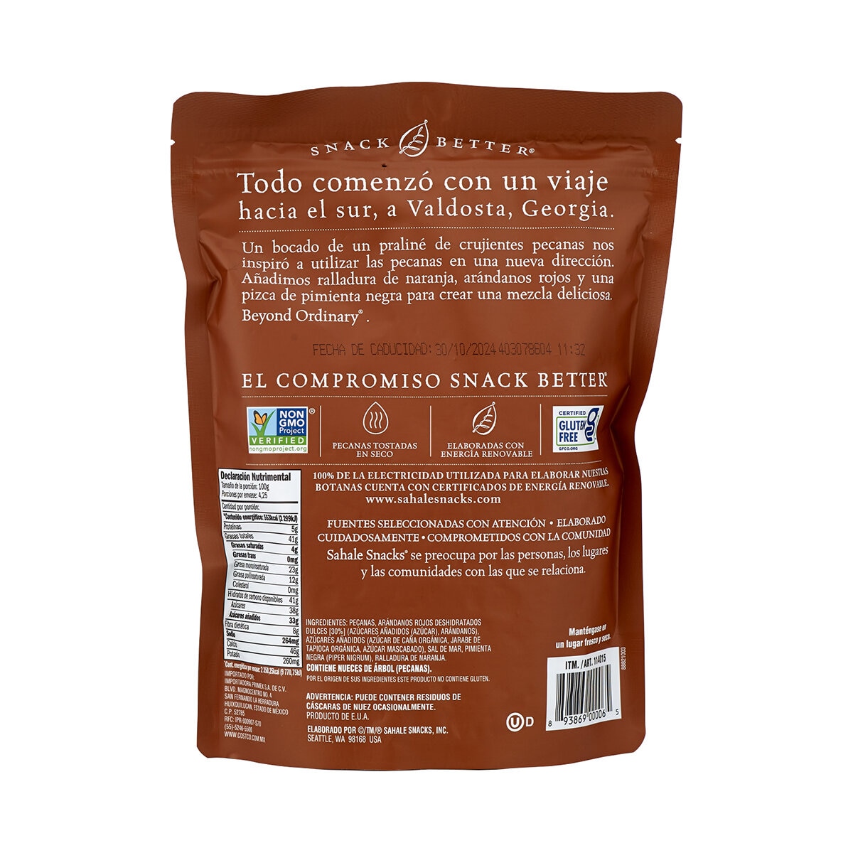 Sahale Snacks Mezcla de Nueces Pecanas 425 g