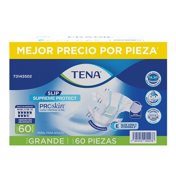 Tena Slip Supreme Ropa Interior Desechable Grande 60 pzas