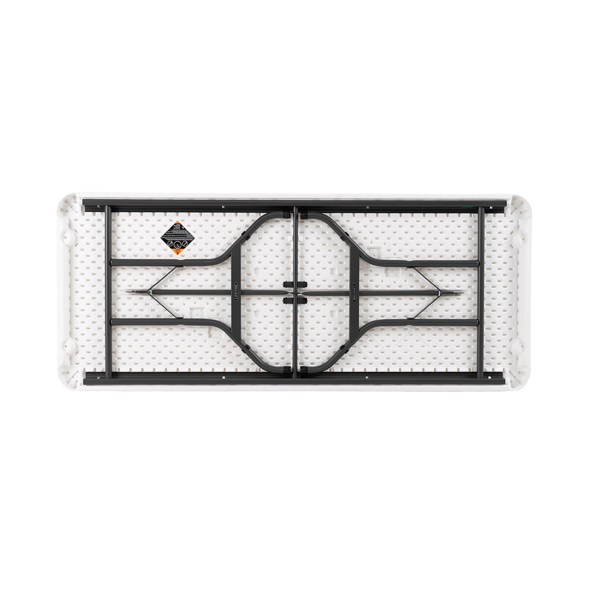 Lifetime Mesas Plegables 1.82m Color Blanco 22 Piezas con Carro Transportador
