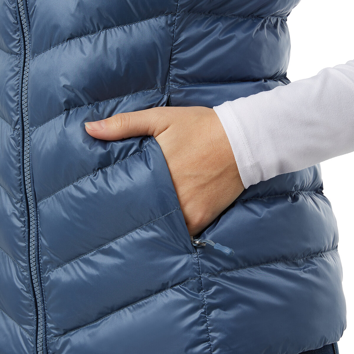 32 Degrees Heat Chaleco para Dama Azul Extra Grande