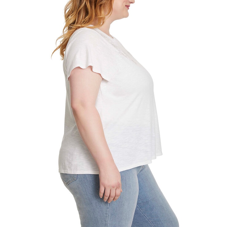 Ella Moss Blusa para Dama Blanco Mediana