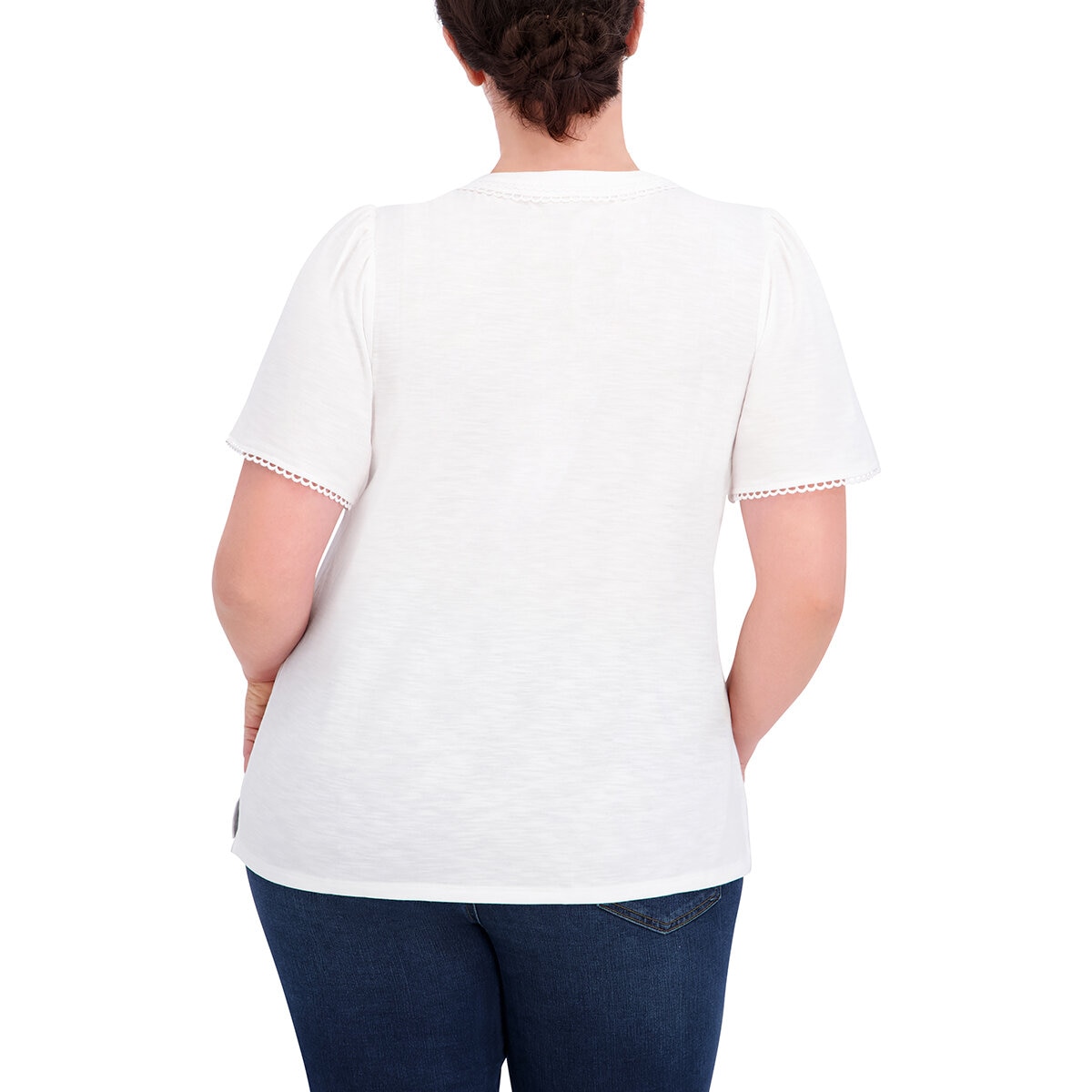 Jones NY Signature Blusa para Dama Blanco EE Grande