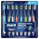Oral-B Cepillos Dentales 8 pzas Medio Oral-B Cepillos Dentales 8 pzas Medio