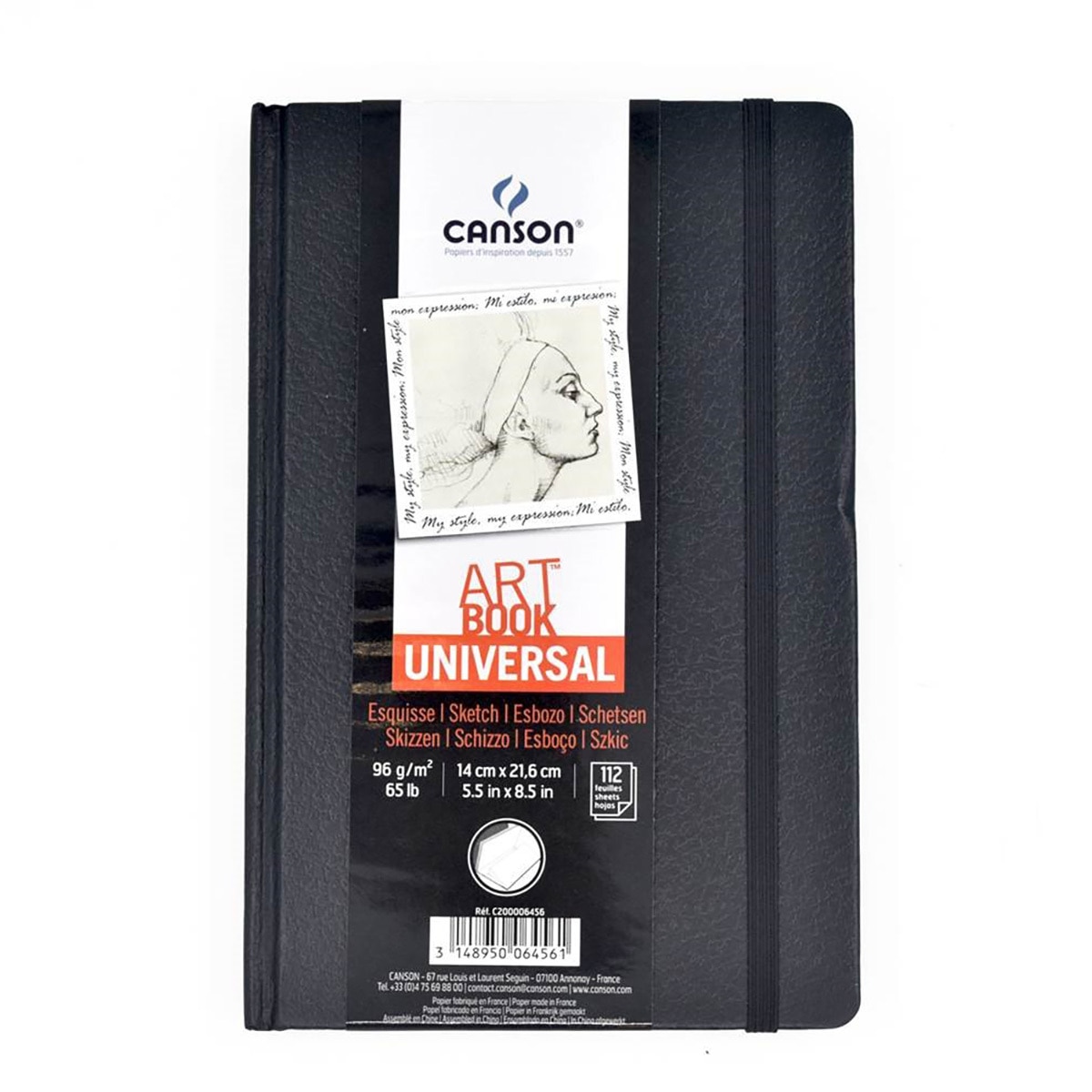 Canson Libro de Dibujo Universal 112 Hojas 14x21 cm Cos...