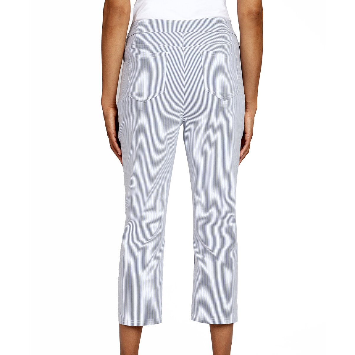 Mario Serrani Italy Pantalones para Dama Azul Mediana
