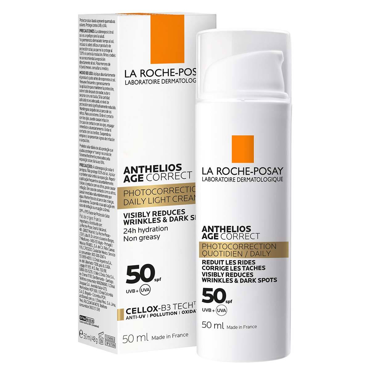 La Roche-Posay Anthelios Protector Solar Age Correct Crema Ligera FPS 50+ FPS