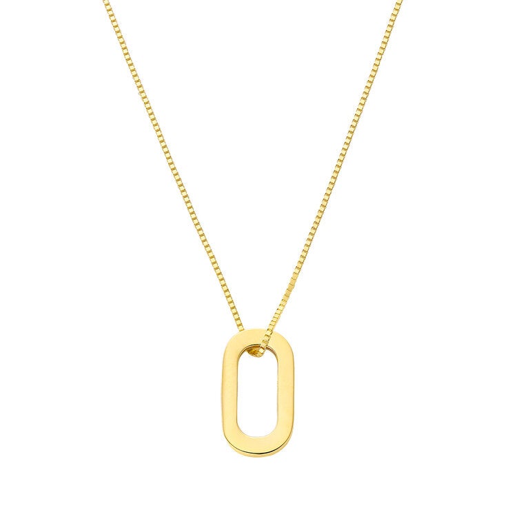 Dije Ovalado, Oro Amarillo de 14K Dije Ovalado, Oro Amarillo de 14K