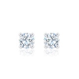 Aretes de Diamante 0.36ctw, Oro Blanco 14K