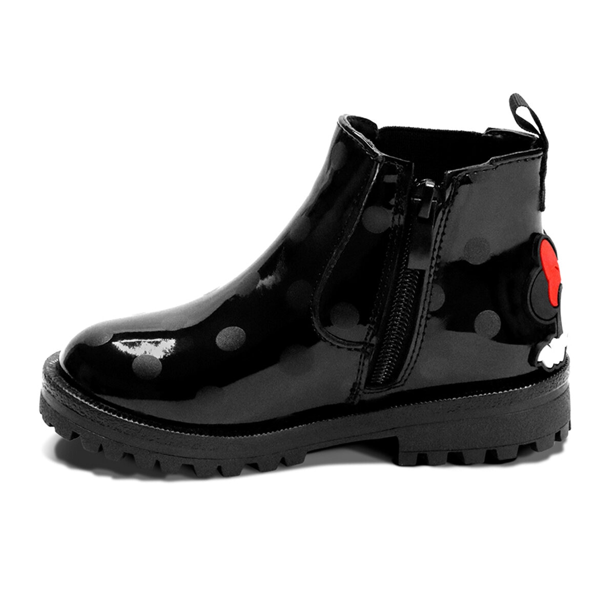 Disney Minnie, Botita Color Negra para Niña, Varias Tallas