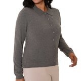 Mario Serrani Italy Suéter para Dama Gris Grande Mario Serrani Italy Suéter para Dama Gris Grande