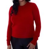 Mario Serrani Italy Suéter 100% Cashmere para Dama Rojo Extra Chica