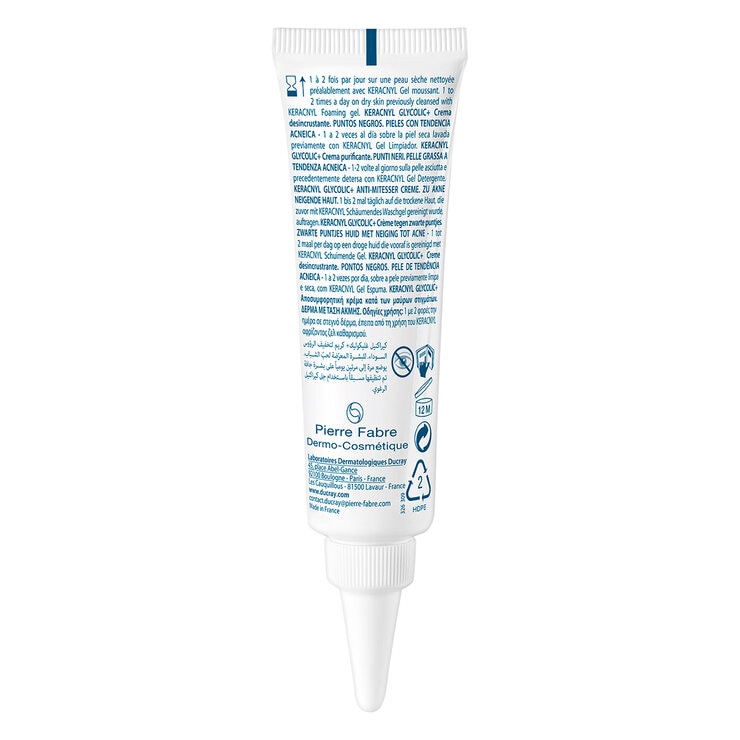 Ducray Keracnyl Glycolic+ Crema Facial 30 ml