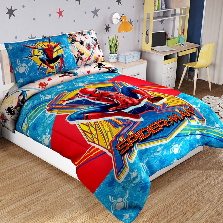 Marvel, set de edredón reversible y funda decorativa tamaño individual