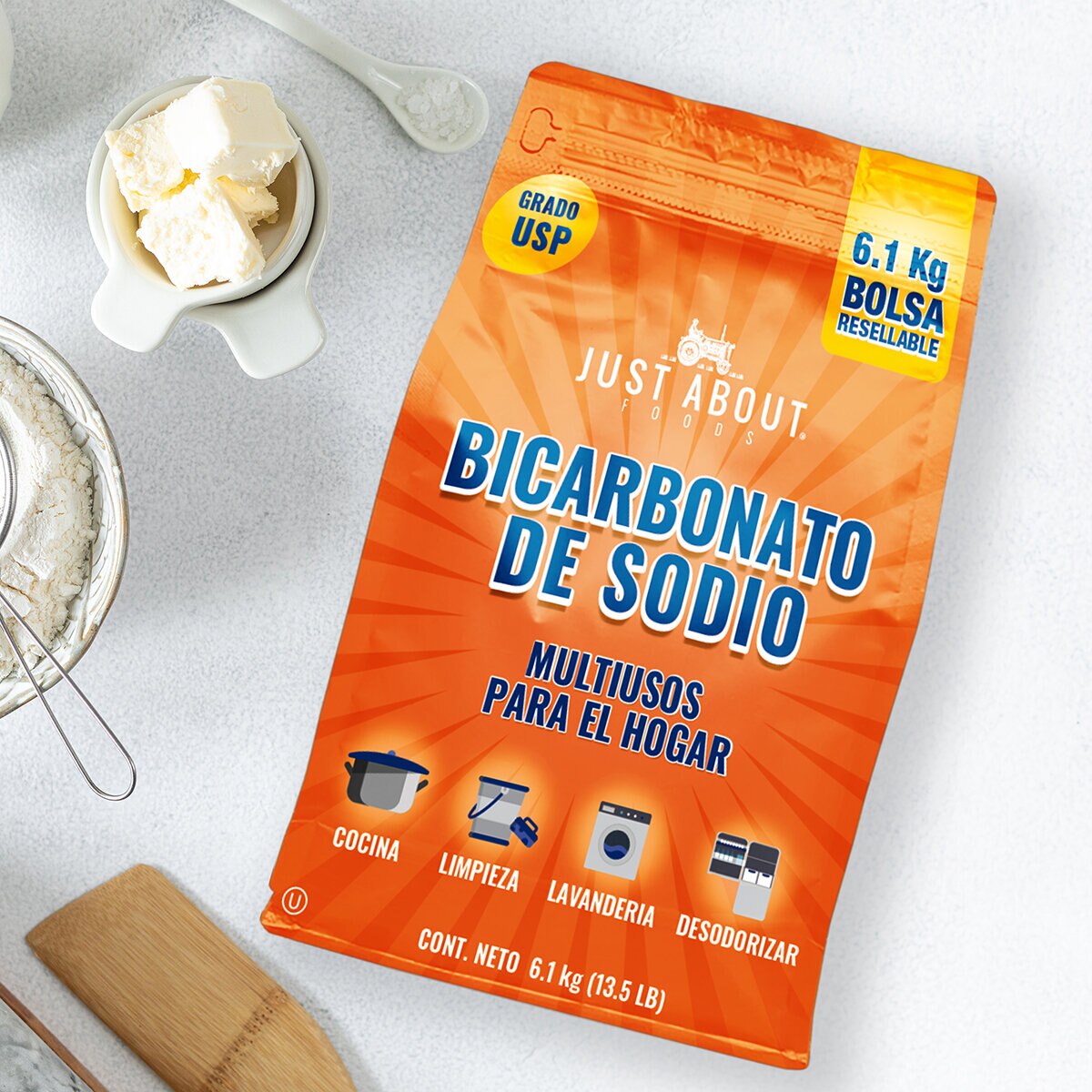 Just About Foods Bicarbonato de Sodio 6.1 Kg