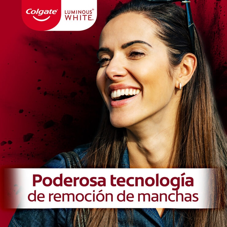 Colgate Luminous White Pasta Dental con Carbón Activado 4 pzas