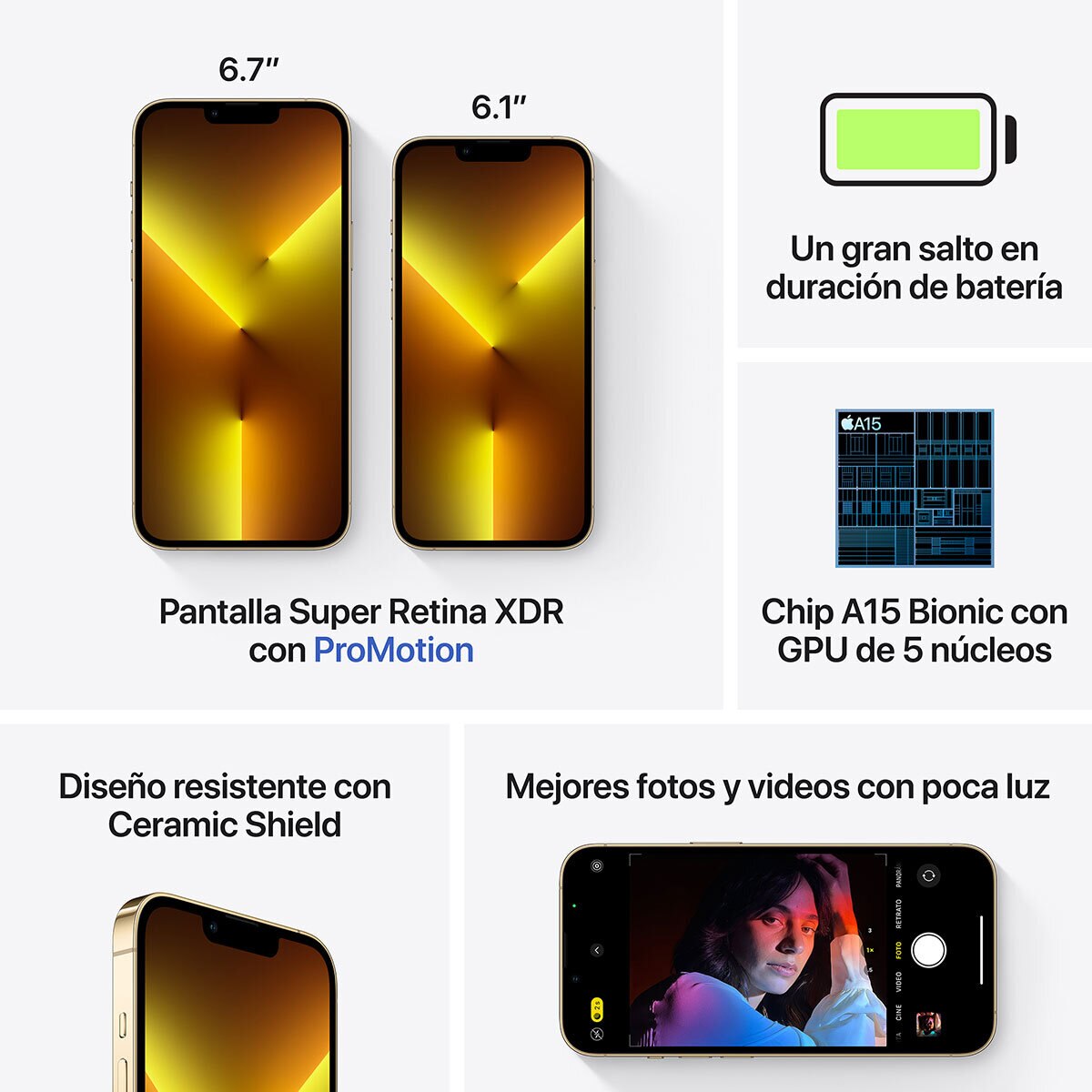 Apple iPhone 13 Pro Max 128 GB Dorado