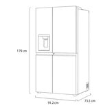 LG Refrigerador 22' Duplex Door in Door, Door Cooling