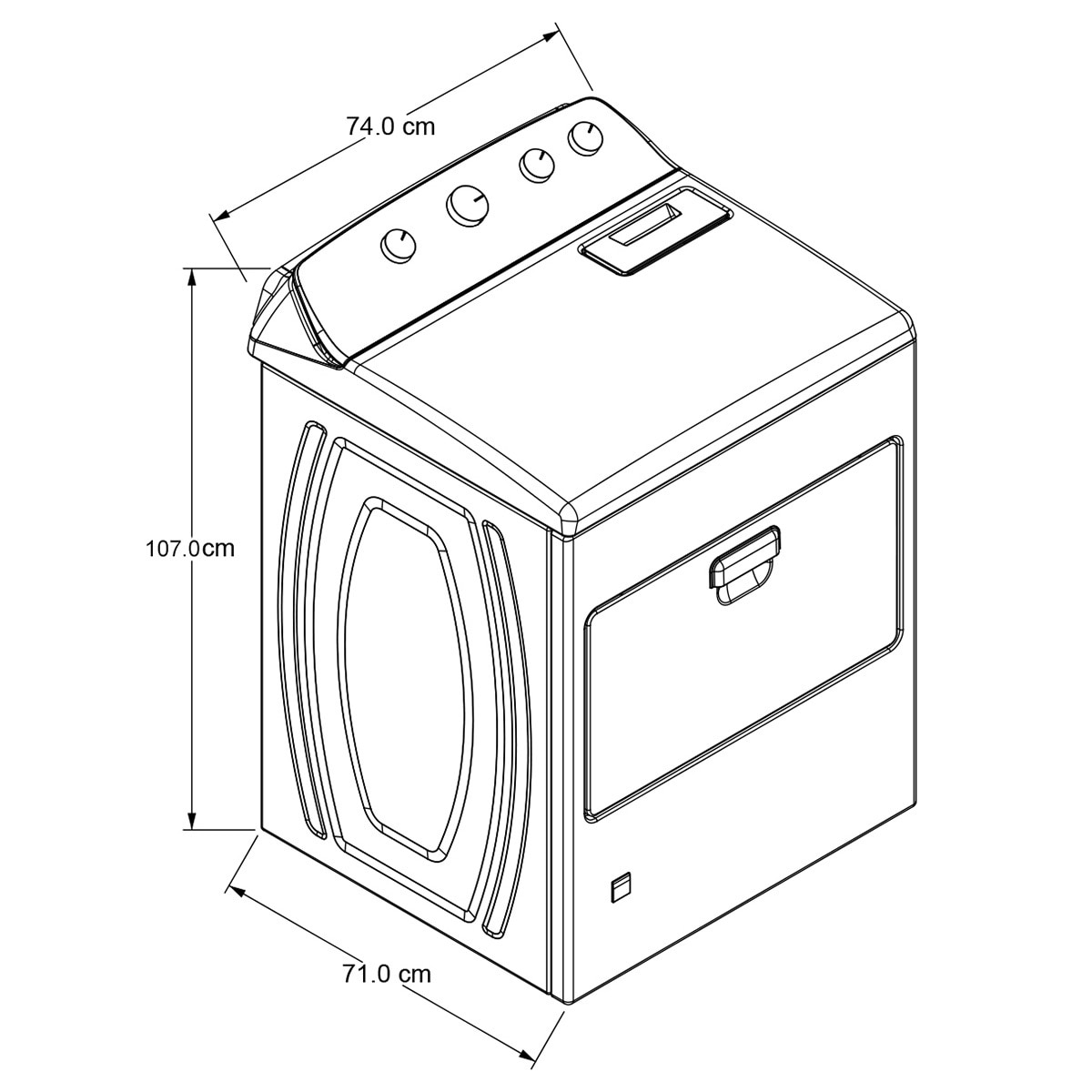 Whirlpool Secadora de Gas 23Kg