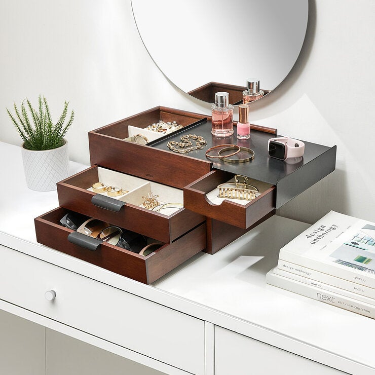 Umbra, Caja de Madera Para Almacenar Joyería Umbra, Caja de Madera Para Almacenar Joyería