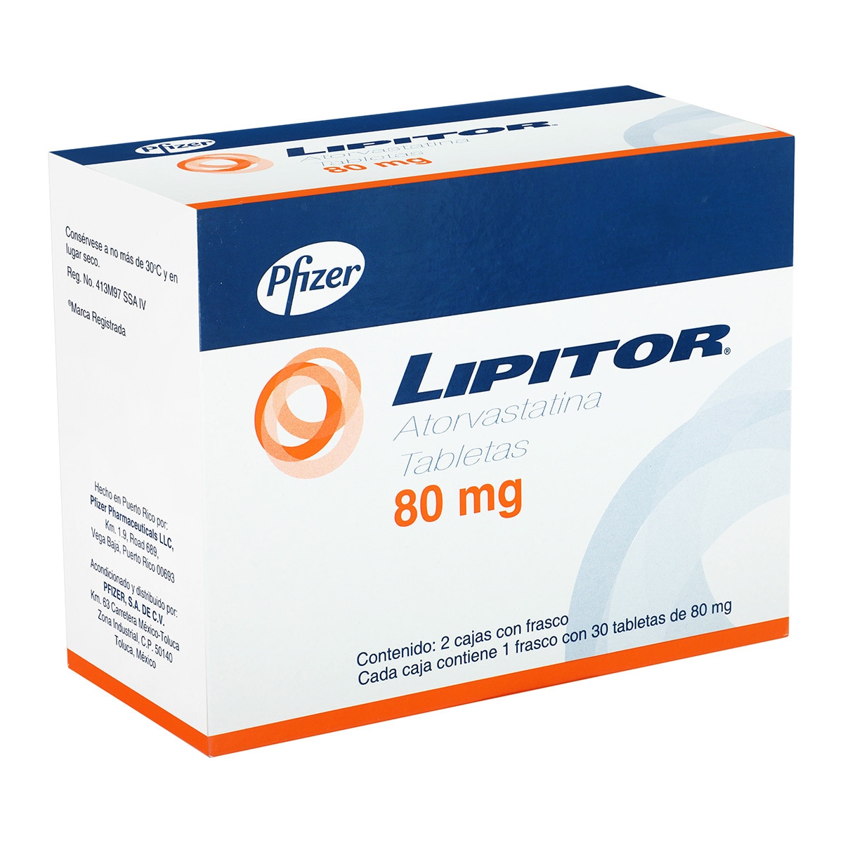 Lipitor 80mg 30 Tabletas 1+1 