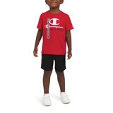 Champion Conjunto de 4 piezas para Niños y Niñas Rojo / Negro 6 Años