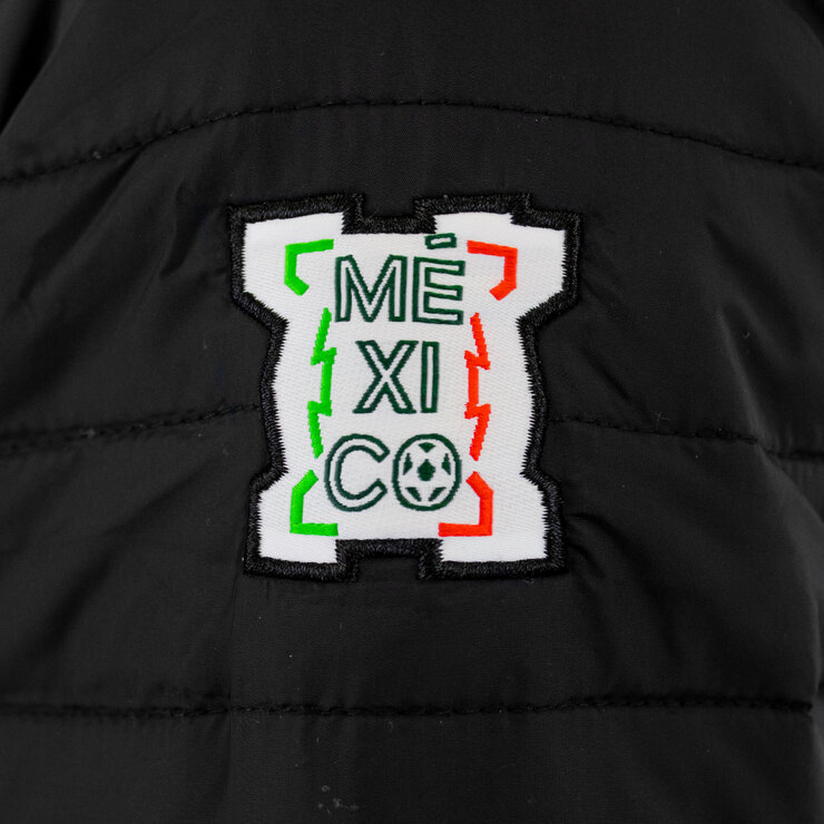 Selección Mexicana, Chamarra Bondeada Negra, para Caballero, Talla Mediana