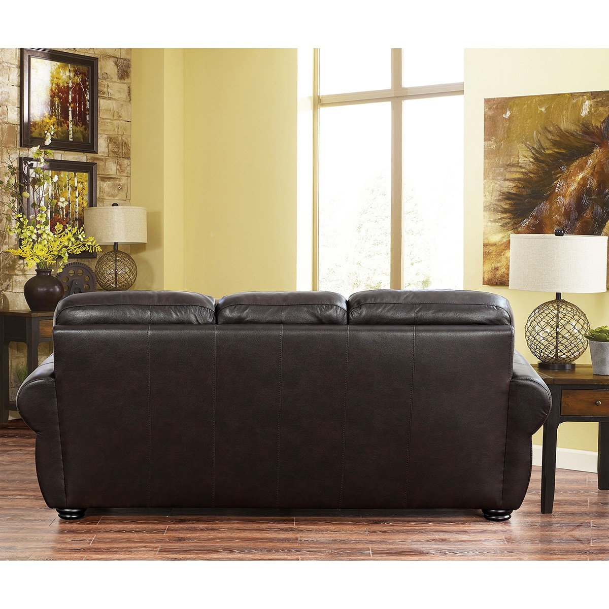 Abbyson Living, Breckenridge, set de sofas, 2 piezas, piel Costco Mexico