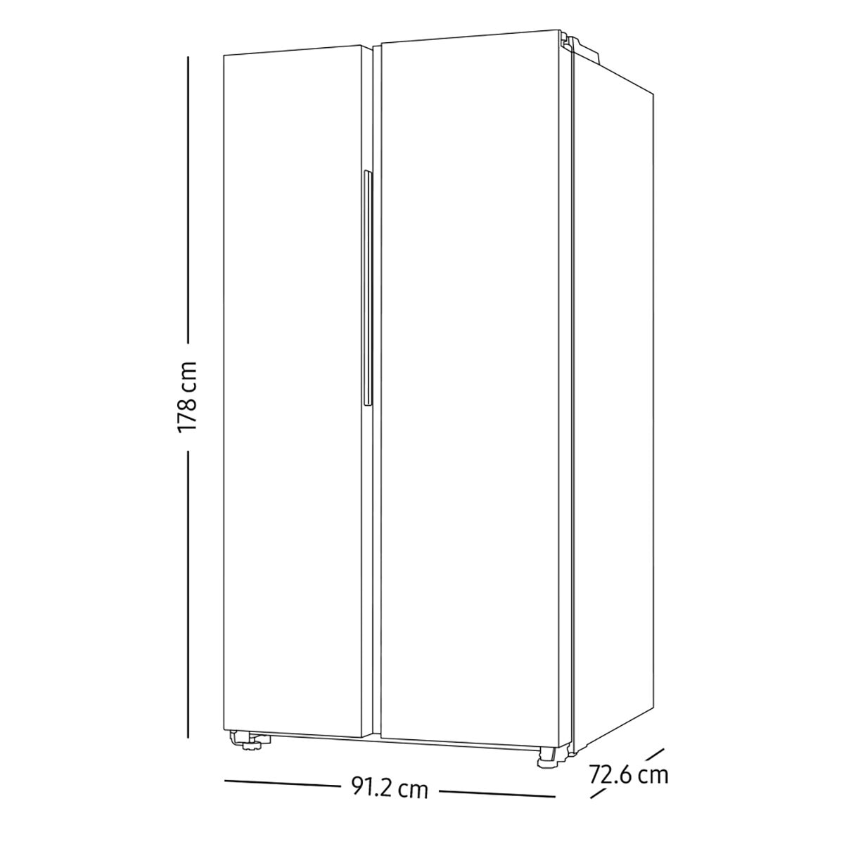 Samsung Refrigerador 23" Side By Side