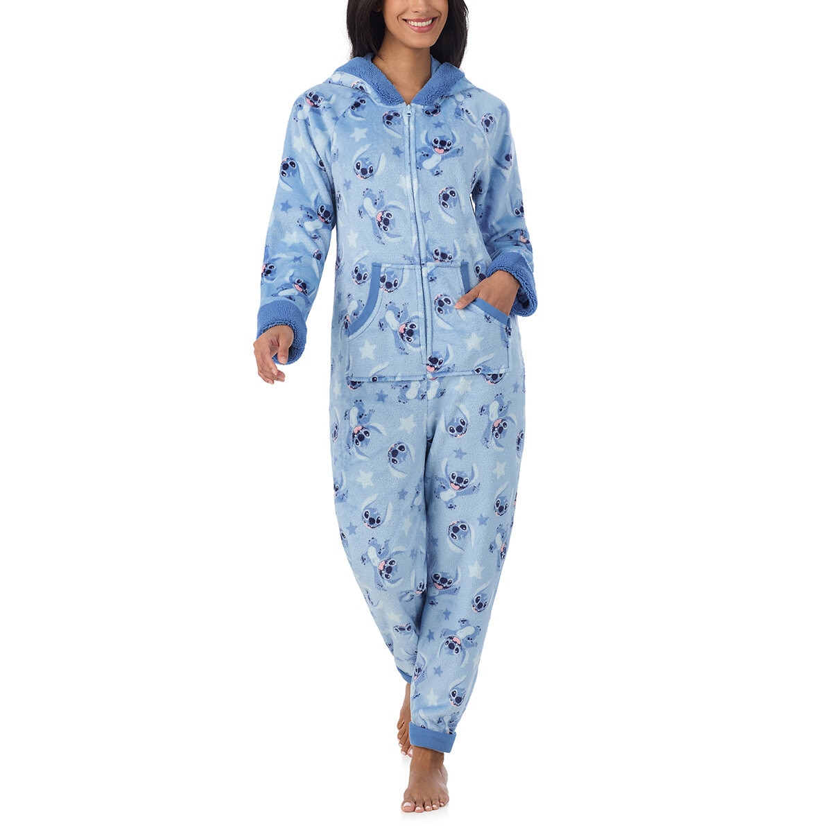 Peanuts Pijama para Dama Azul Extra Grande