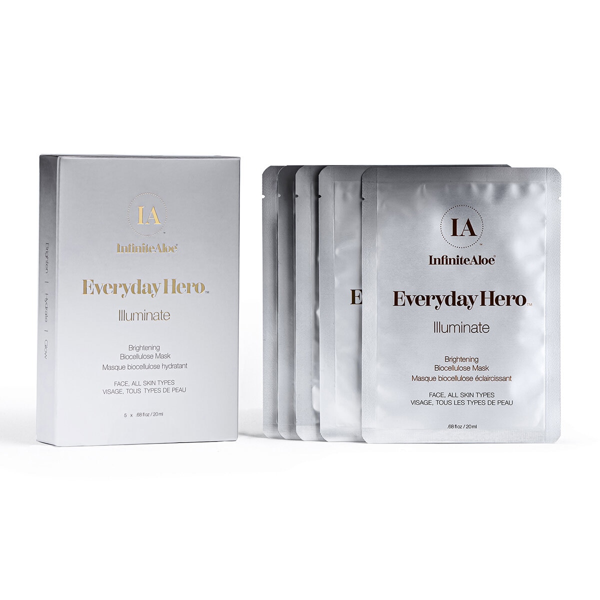 Infinite Aloe, Set de Mascarilla 5 Piezas, Iluminador