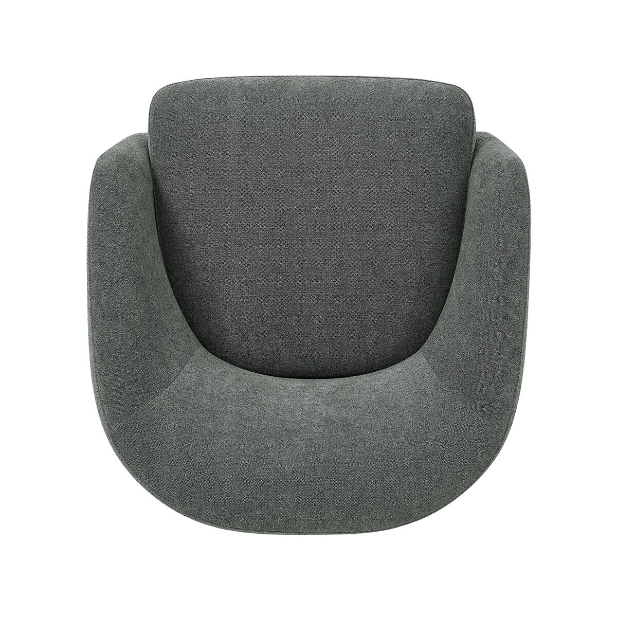 Henredon, Silla Giratoria con Base de Madera