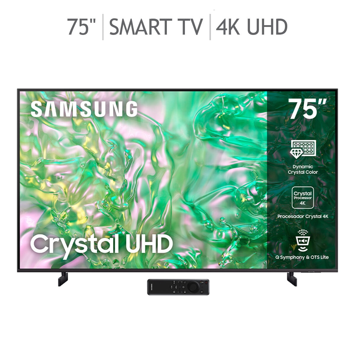 Samsung Pantalla 75" Crystal UHD Smart TV