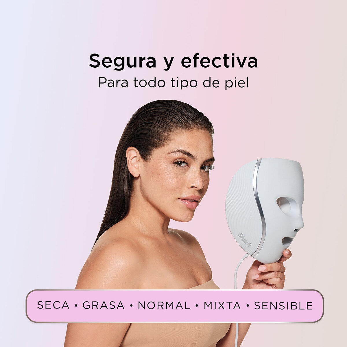 Shark CryoGlow Máscara de Luz Led, Azul