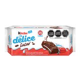 Kinder Délice Pastelito con Cobertura a Base de Cacao 15 pzas de 39g