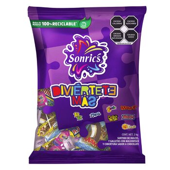 Sonrics Surtido de Dulces Diviertete Más 2 kg