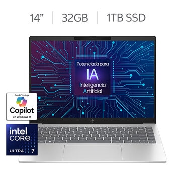 HP Pavilion Plus 14-ew1002la Laptop 14" OLED Intel Core Ultra 7 32GB 1TB