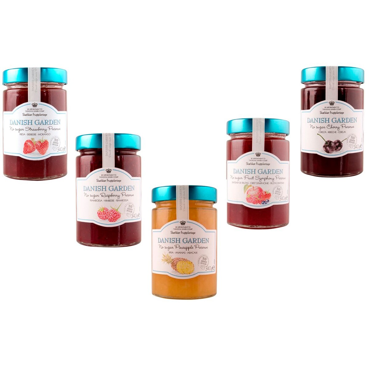 Danish garden, mermeladas 5 de 340 g Costco México