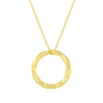 Dije Circular, Oro Amarillo 14K